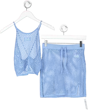 OceansApart Blue Lilou Crochet Top & Skirt 2 Piece Set UK XS