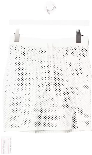 OceansApart White Lilou Crochet Mini Skirt UK XS