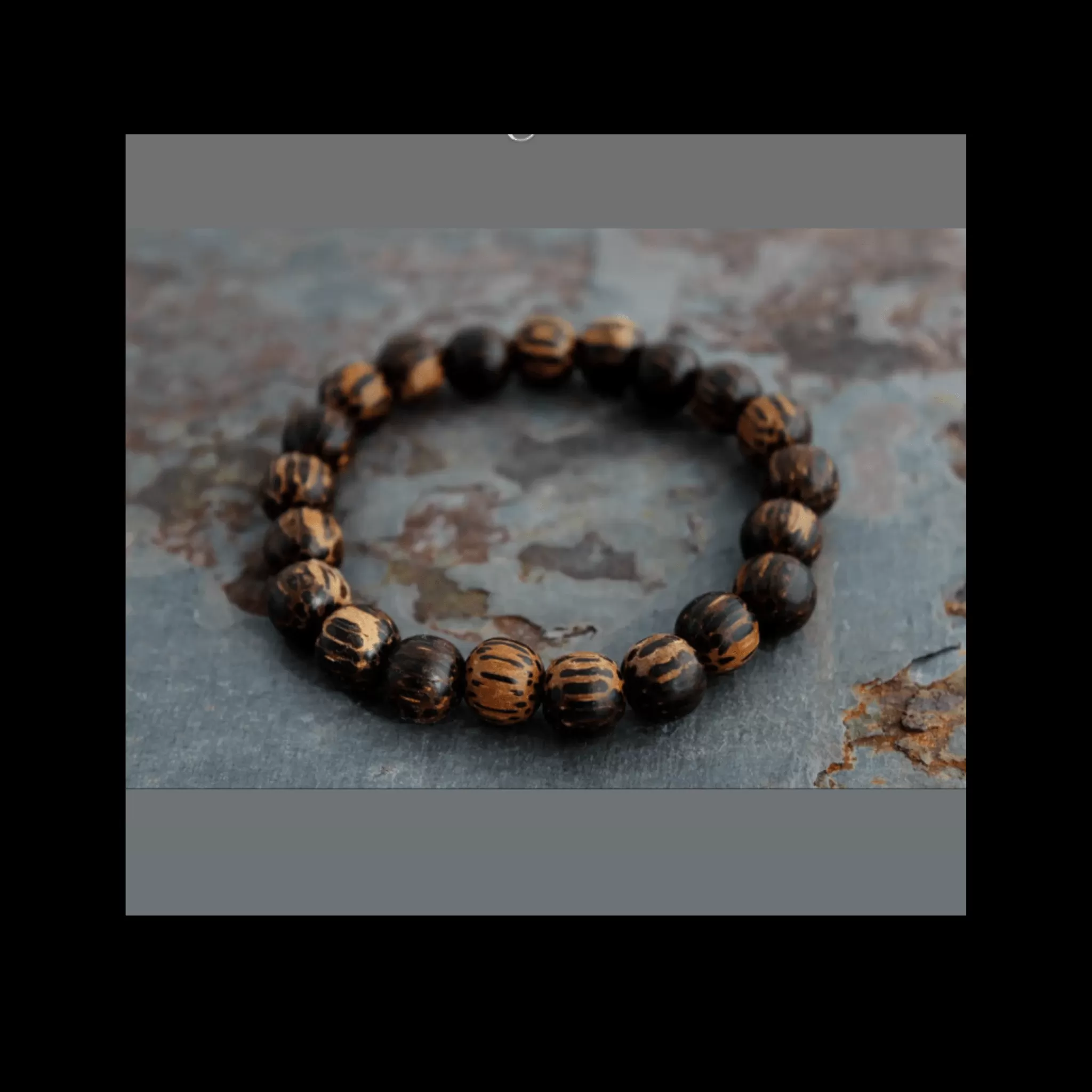 Palm Wood Mens Bracelet