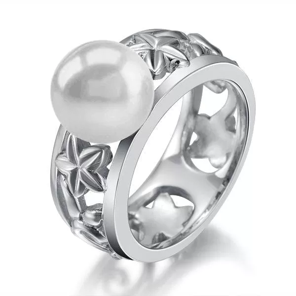 Pearl Pikake Lei Ring