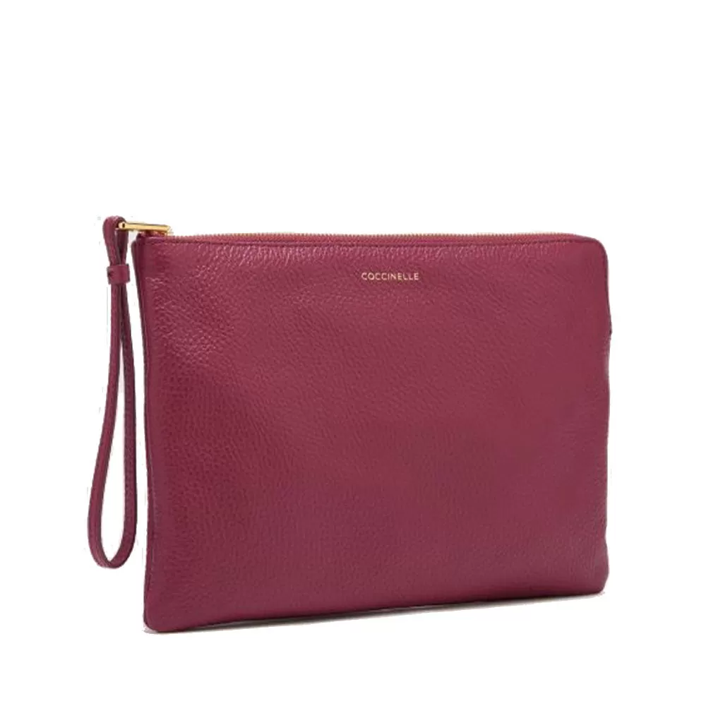 Pochette Donna COCCINELLE in Pelle Garnet Red Linea Alias