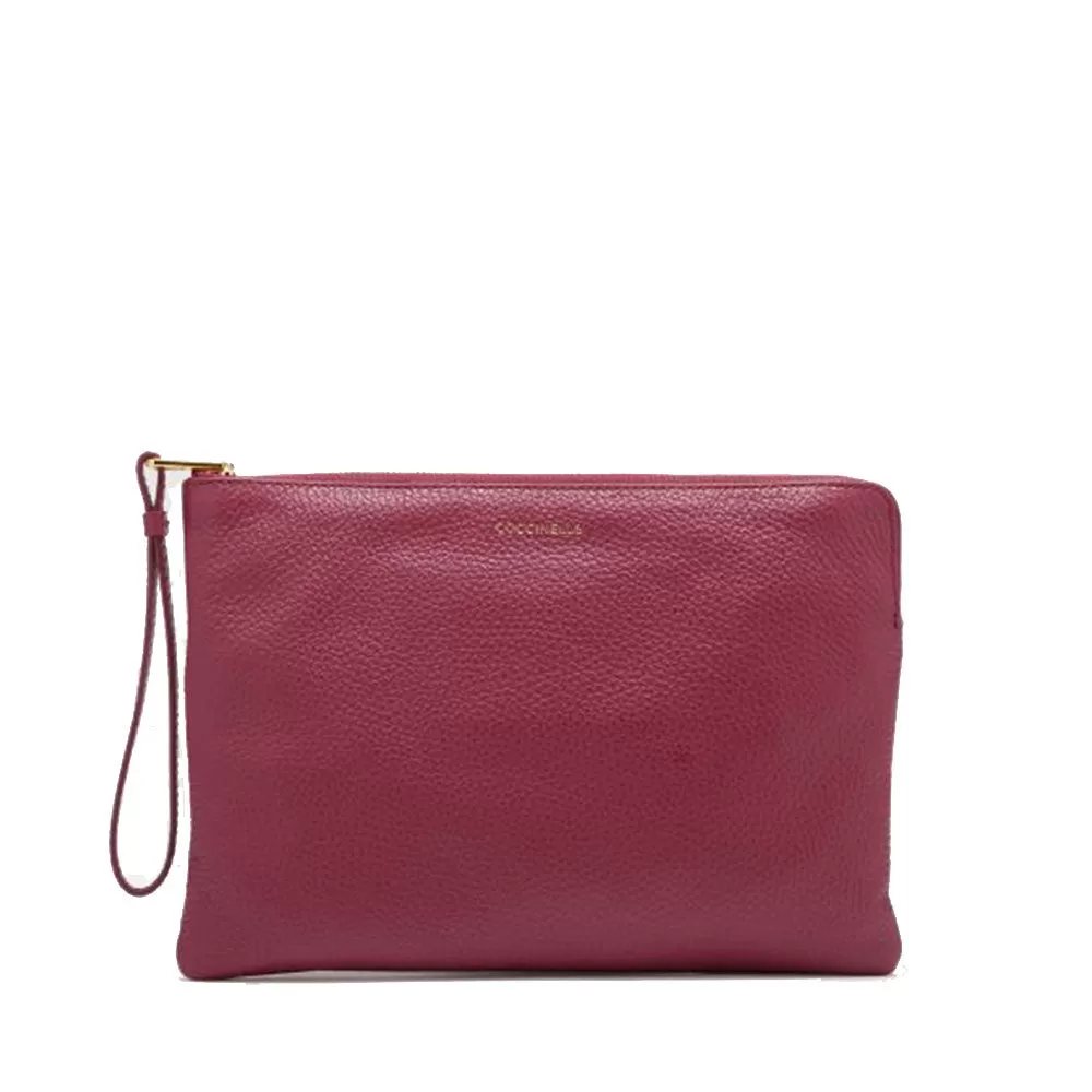 Pochette Donna COCCINELLE in Pelle Garnet Red Linea Alias