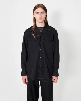 POCO SHIRT / BLACK COSMIC TWILL