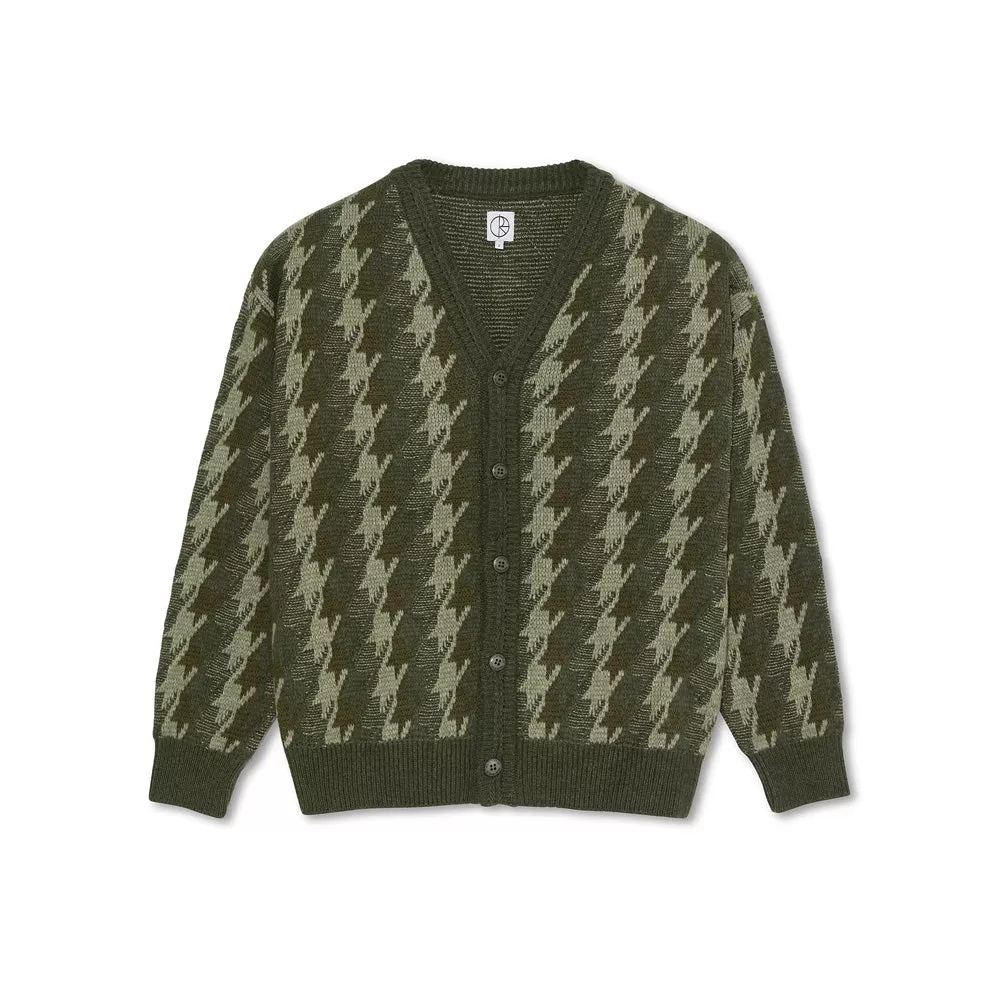 Polar Skate Co. Louis Cardigan Houndstooth (Green)