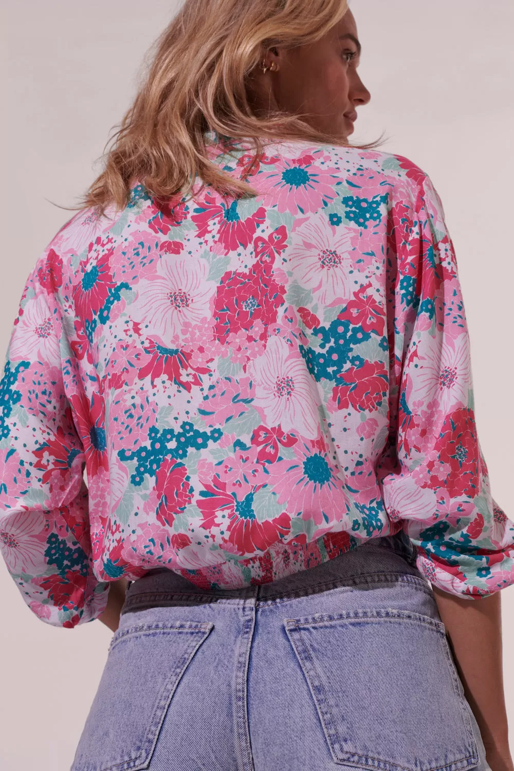 Poupette St. Barth - Shirt Azia - Pink Flower Mix