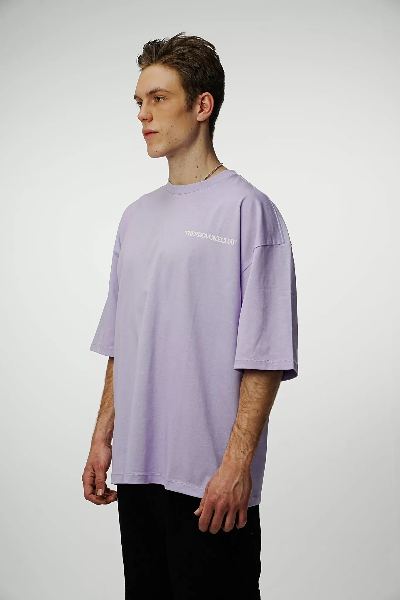 Provoke Heavy Oversized Tee - Lilac