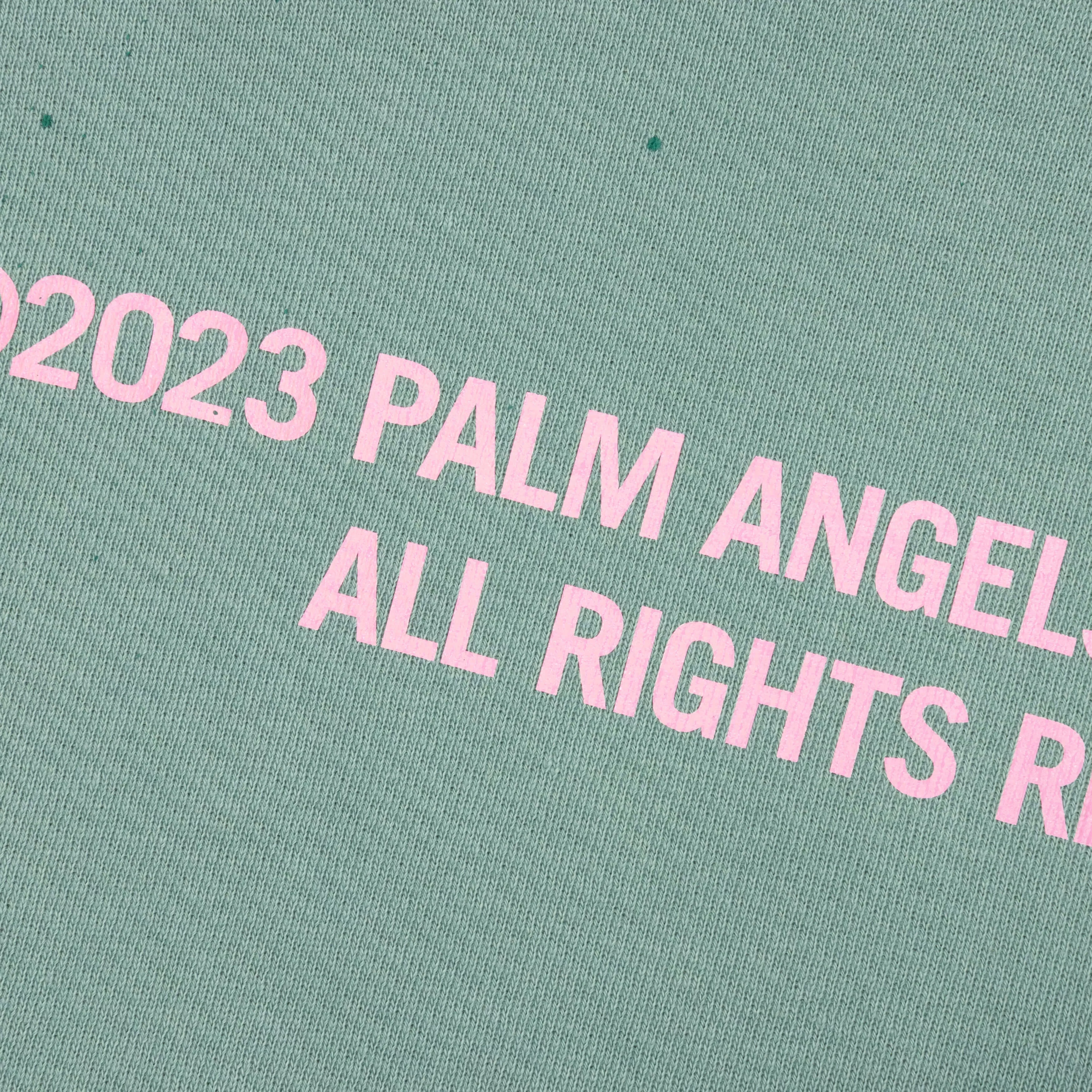 PXP Painted Raw Cut Hoodie - Green/Pink