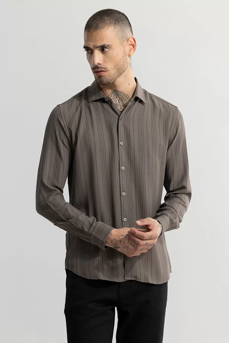 Quartet Grey Stripe Shirt