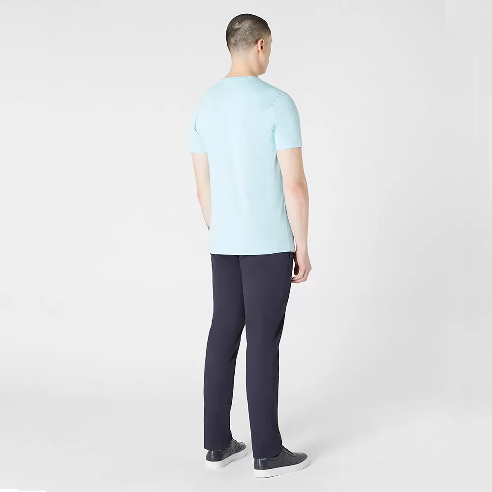 Remus Uomo Stretch Cotton Tee - Light Blue