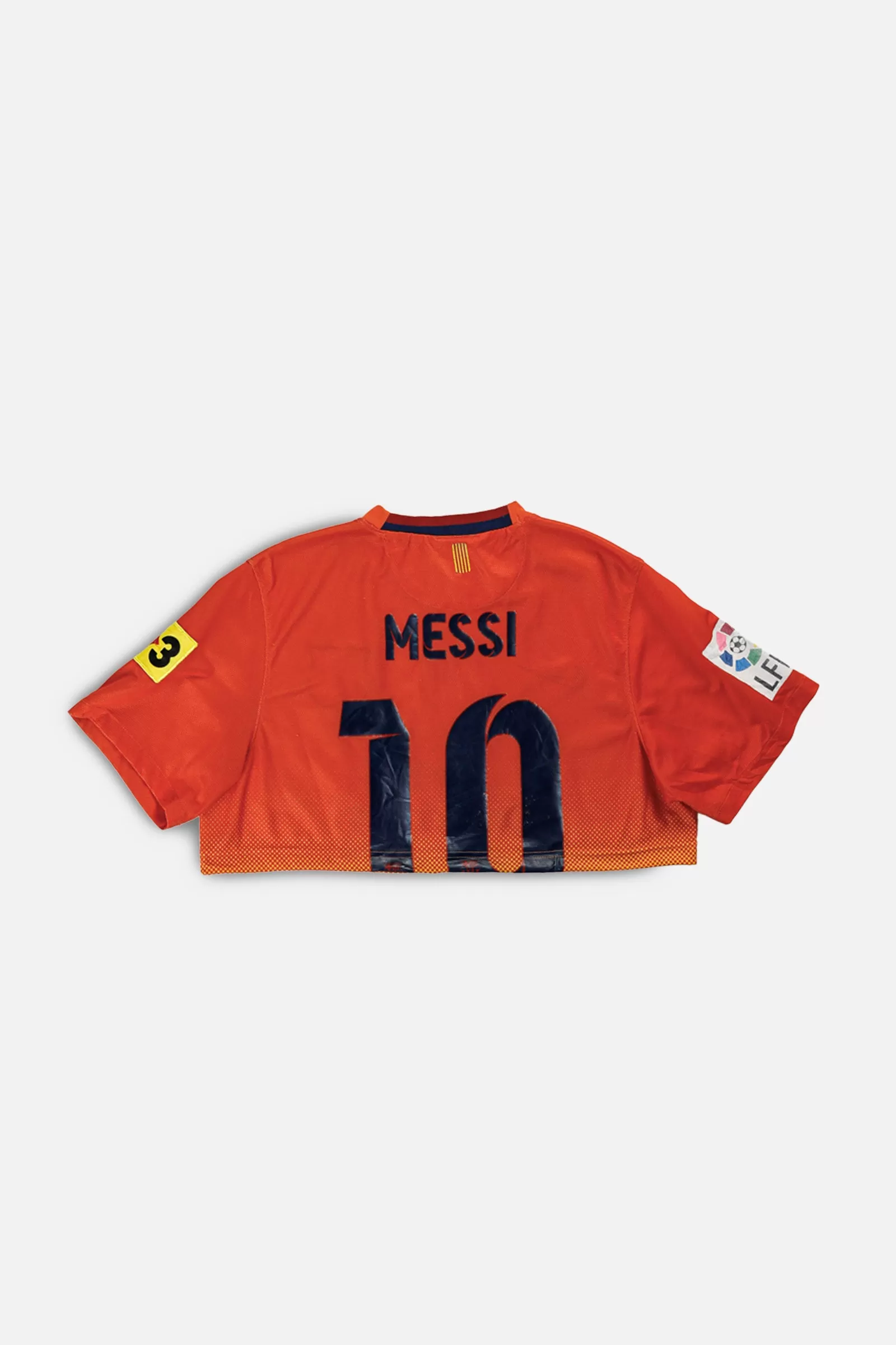 Rework Crop Barcelona Soccer Jersey - M