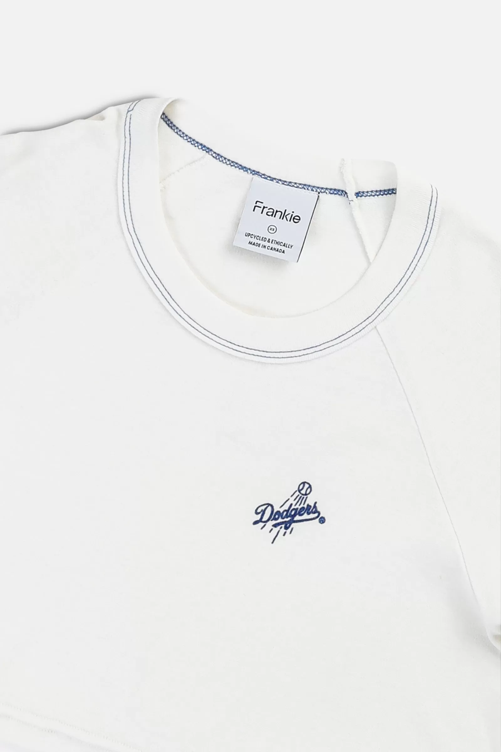 Rework LA Dodgers MLB Crop Long Sleeve Tee - XS