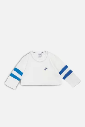 Rework LA Dodgers MLB Crop Long Sleeve Tee - XS