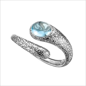 Sahara Blue Topaz Bangle in Sterling Silver