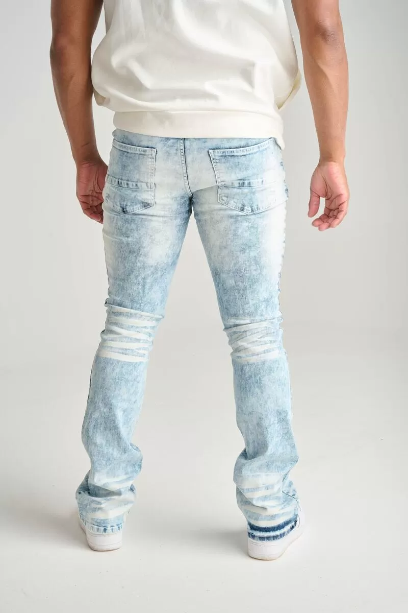 Saprk Premium Stretch Stacked Jean (Bleach Blue)