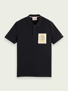 Scotch&Soda Toweling Polo In Navy (166076)