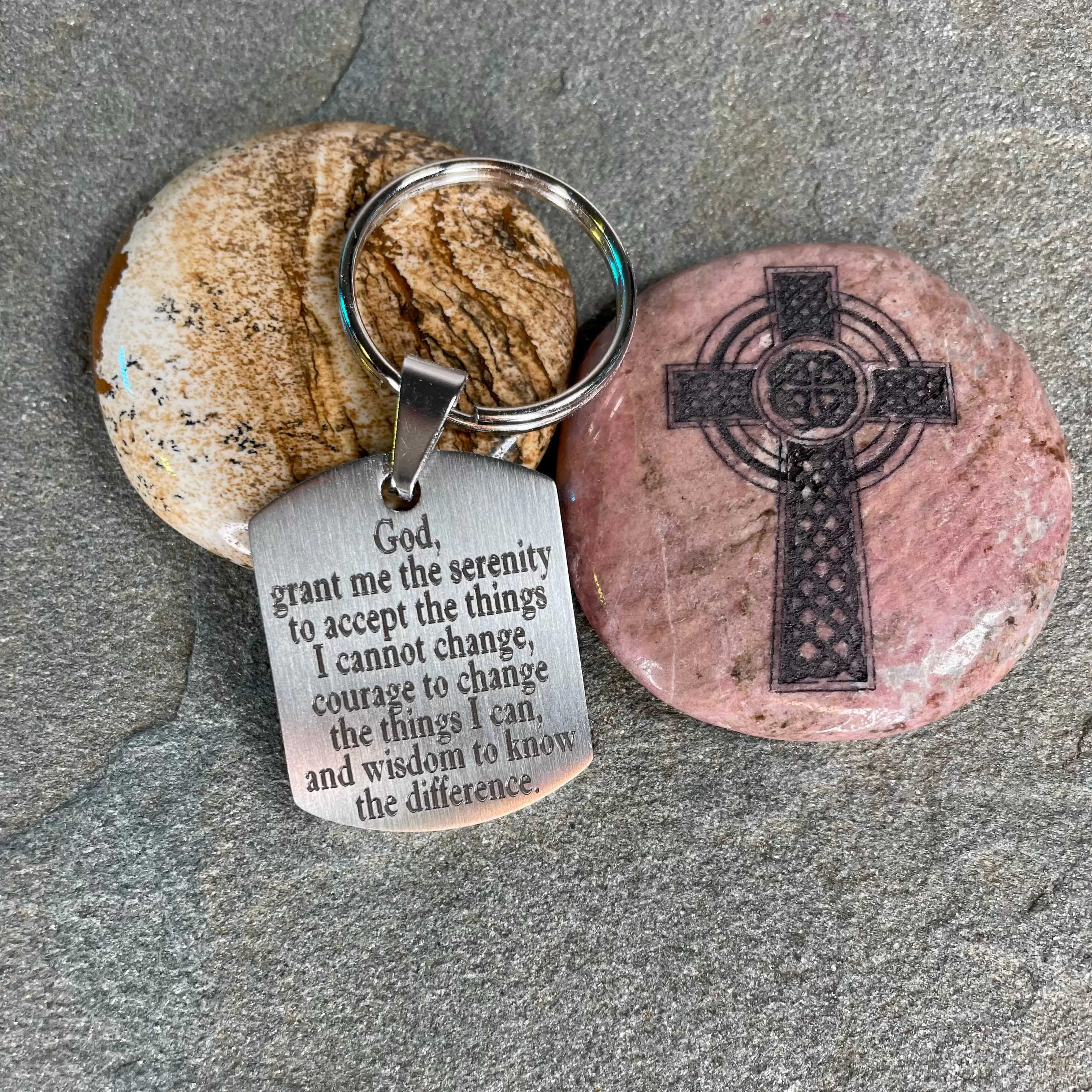 serenity prayer keychain