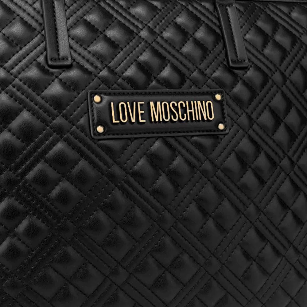 Shopping Bag Donna LOVE MOSCHINO linea Quilted colore Nero JC4166