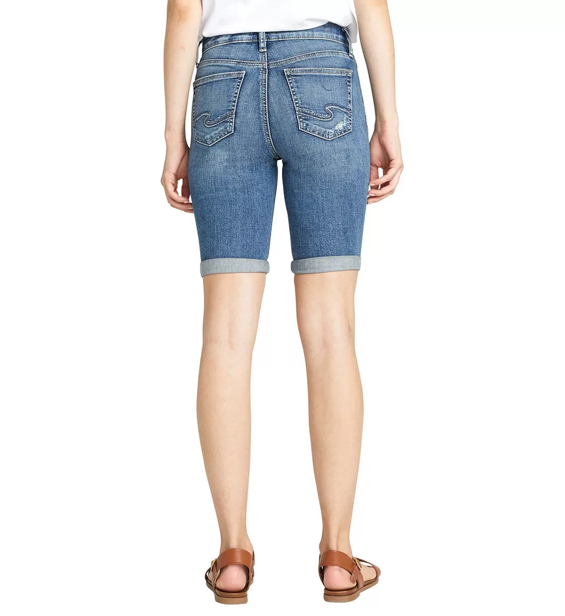 'Silver Jeans' Women's Avery Bermuda Short - Indigo