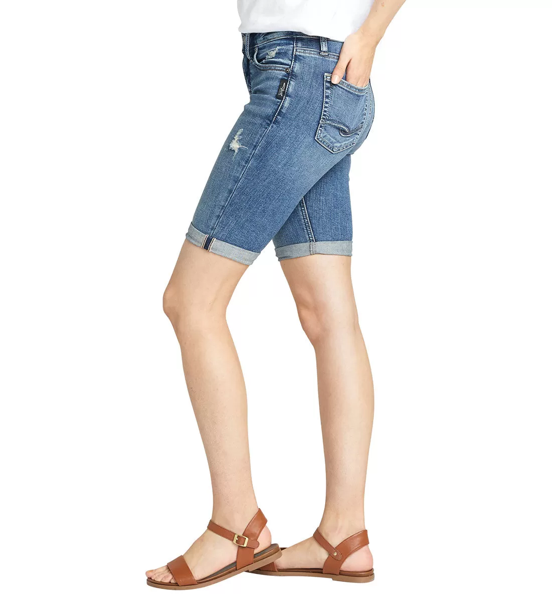 'Silver Jeans' Women's Avery Bermuda Short - Indigo