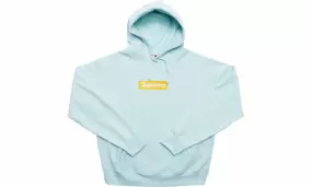 Supreme Box Logo Hooded Sweatshirt Ice Blue