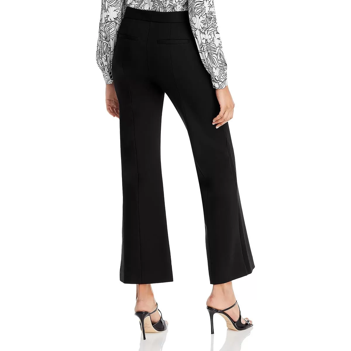 T Tahari Womens High Rise Ankle Wide Leg Pants