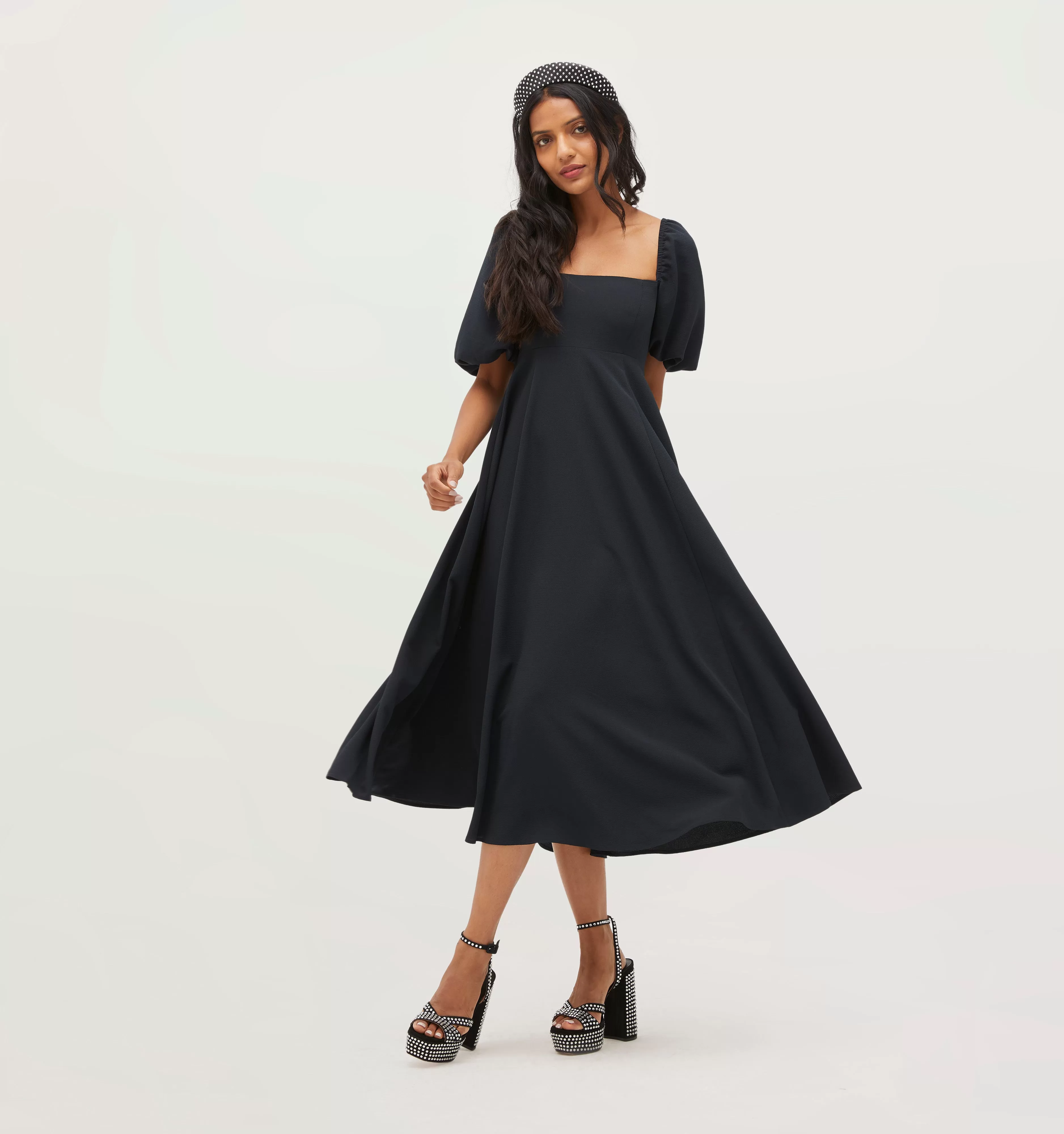 The Matilda Dress - Black Crepe