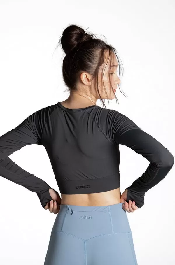 The Nemesia Crop Top | Subtle Black