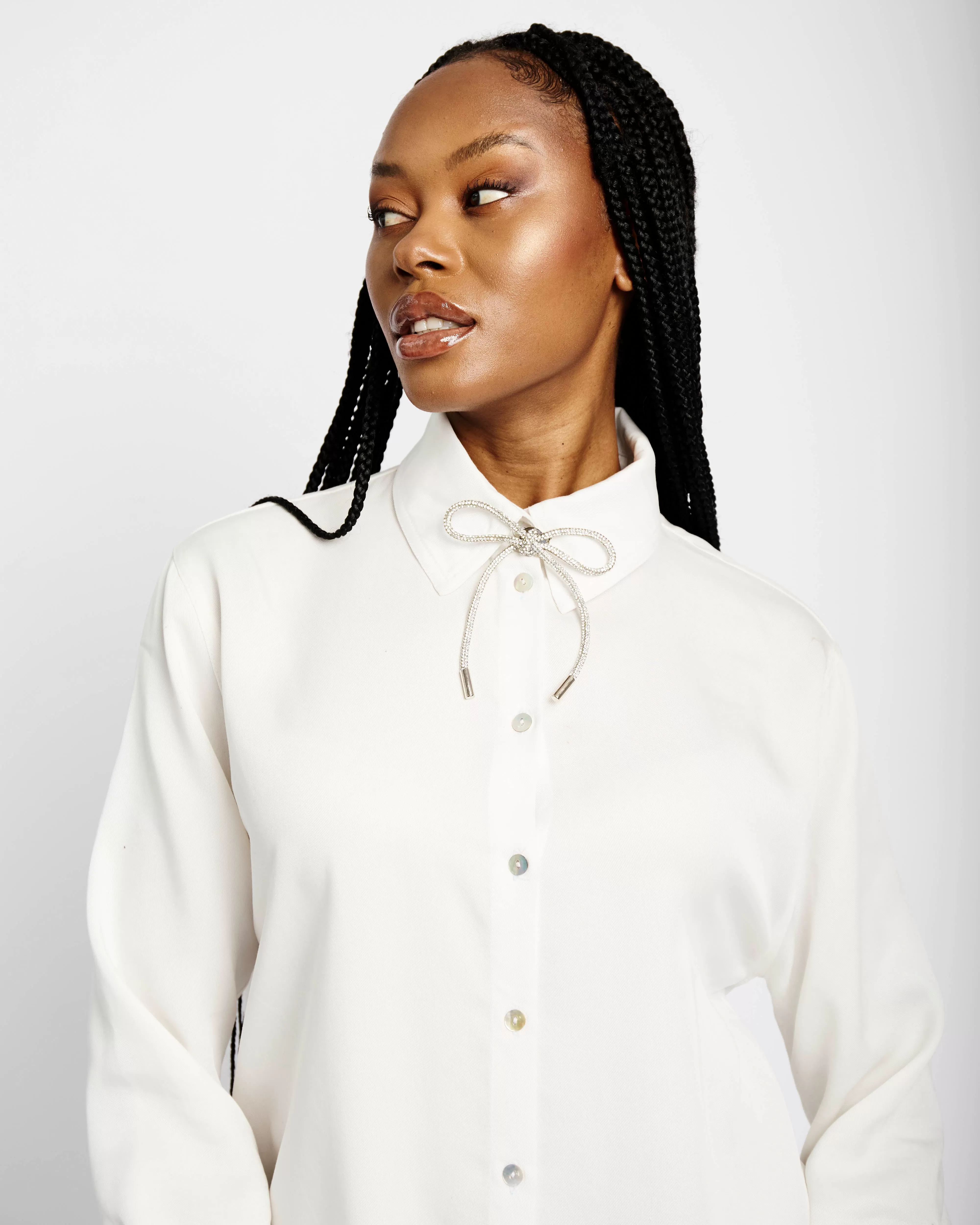 The Tencel Shirt in Cream