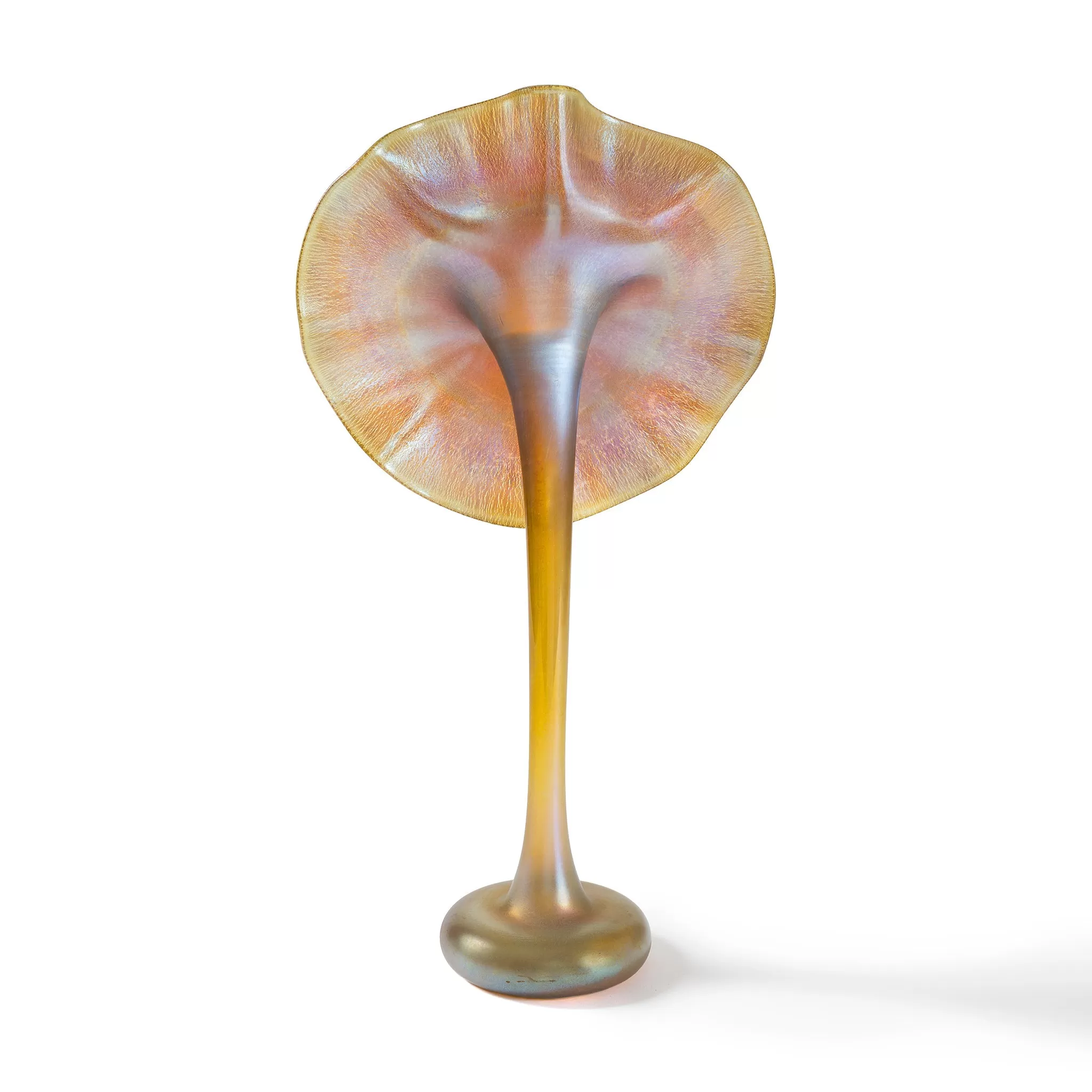 Tiffany Studios New York "Jack in the Pulpit" Favrile Glass Vase