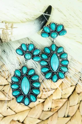 TURQUOISE LAKESHORE EARRINGS