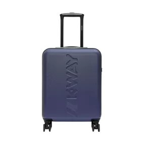 Valigia K-Way Trolley Small Blu Cobalto