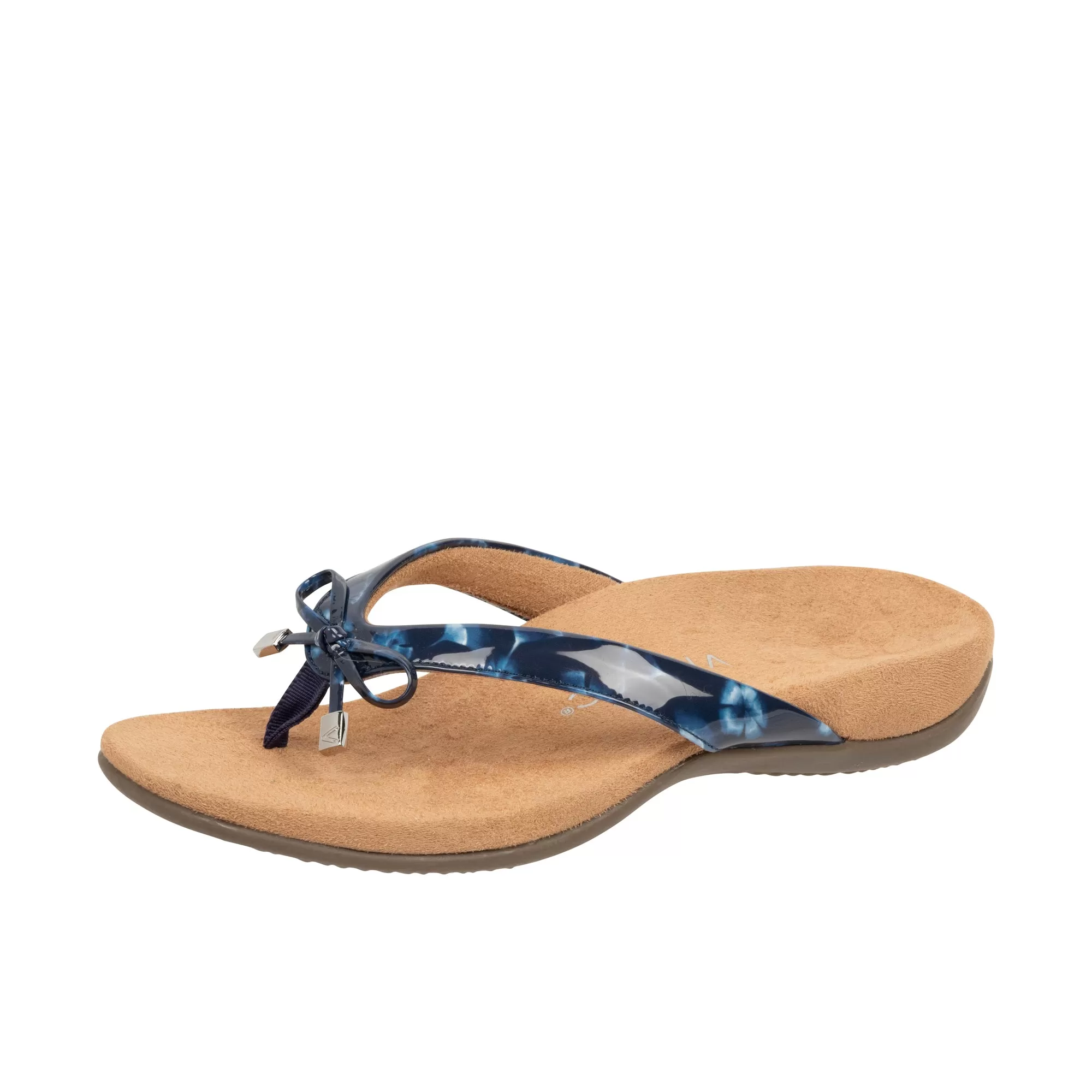 Vionic Womens Bella Toe Post Sandal Navy