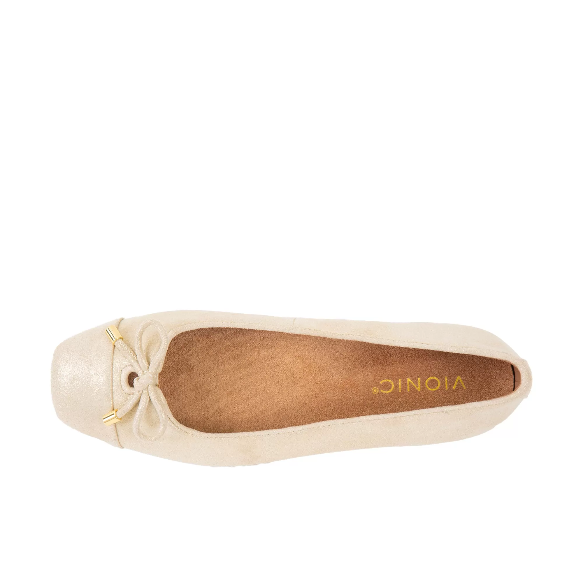 Vionic Womens Klara Ballet Flat Gold