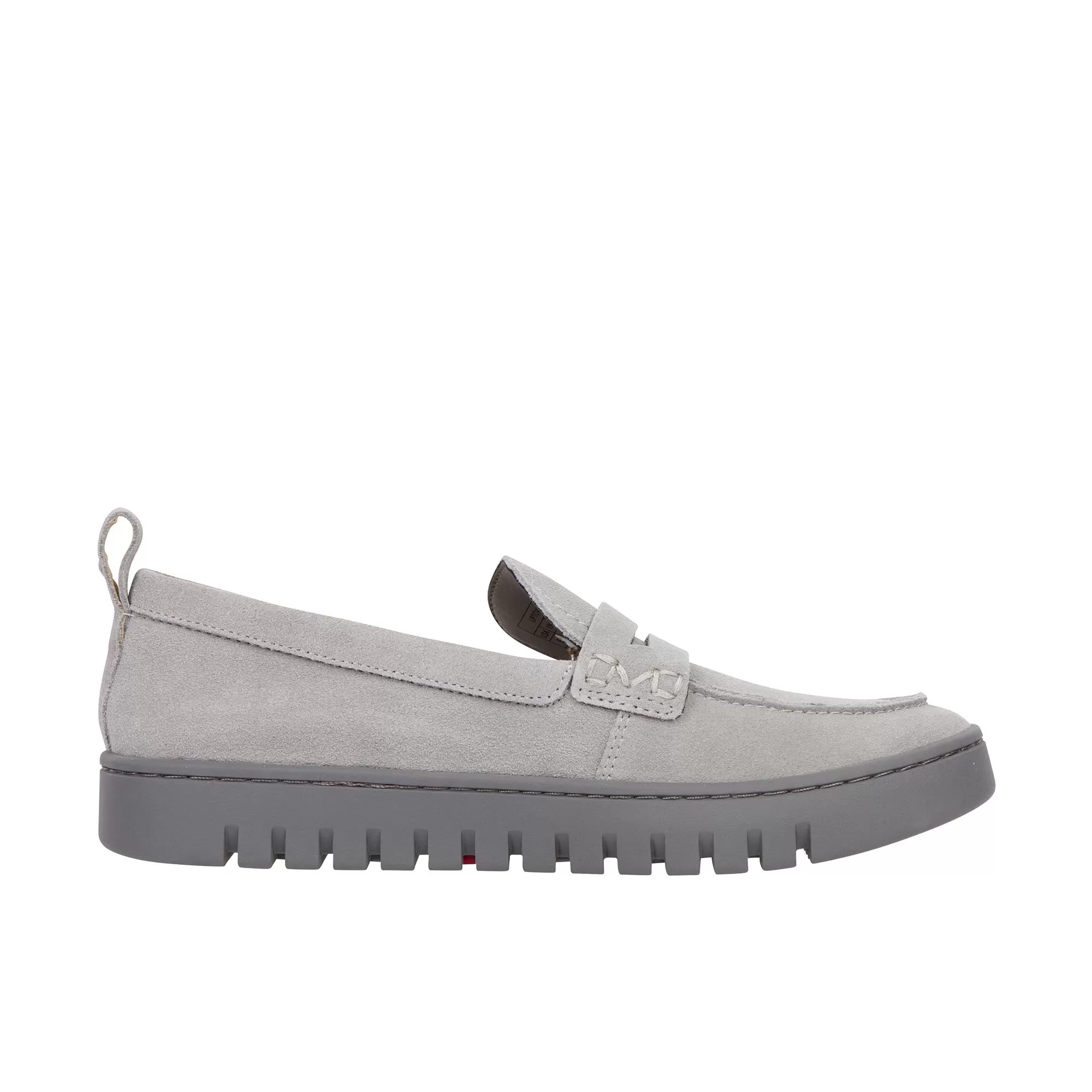 Vionic Womens Uptown Light Grey Suede