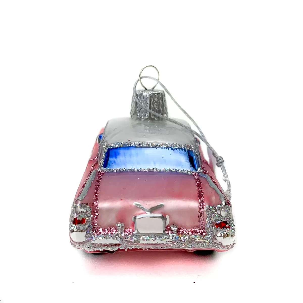 We're Going Ringing on the Freeway of Love in a Pink Cadillac Ornament