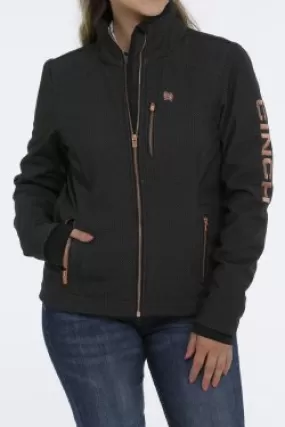 WOMEN'S CONCEALED CARRY BONDED JACKET - BLACK