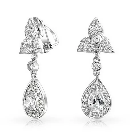 Women's Fashion CZ Bridal Wedding Earring