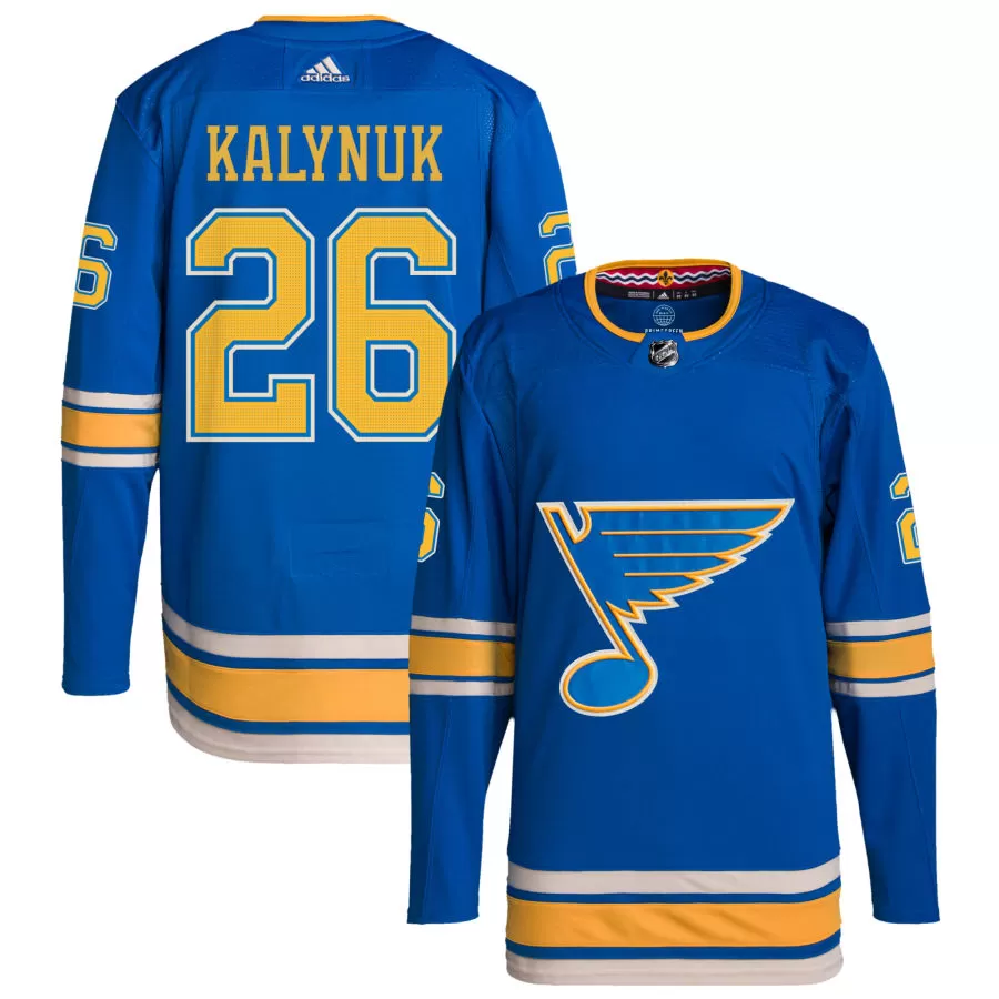 Wyatt Kalynuk St. Louis Blues adidas Alternate Authentic Pro Jersey - Blue