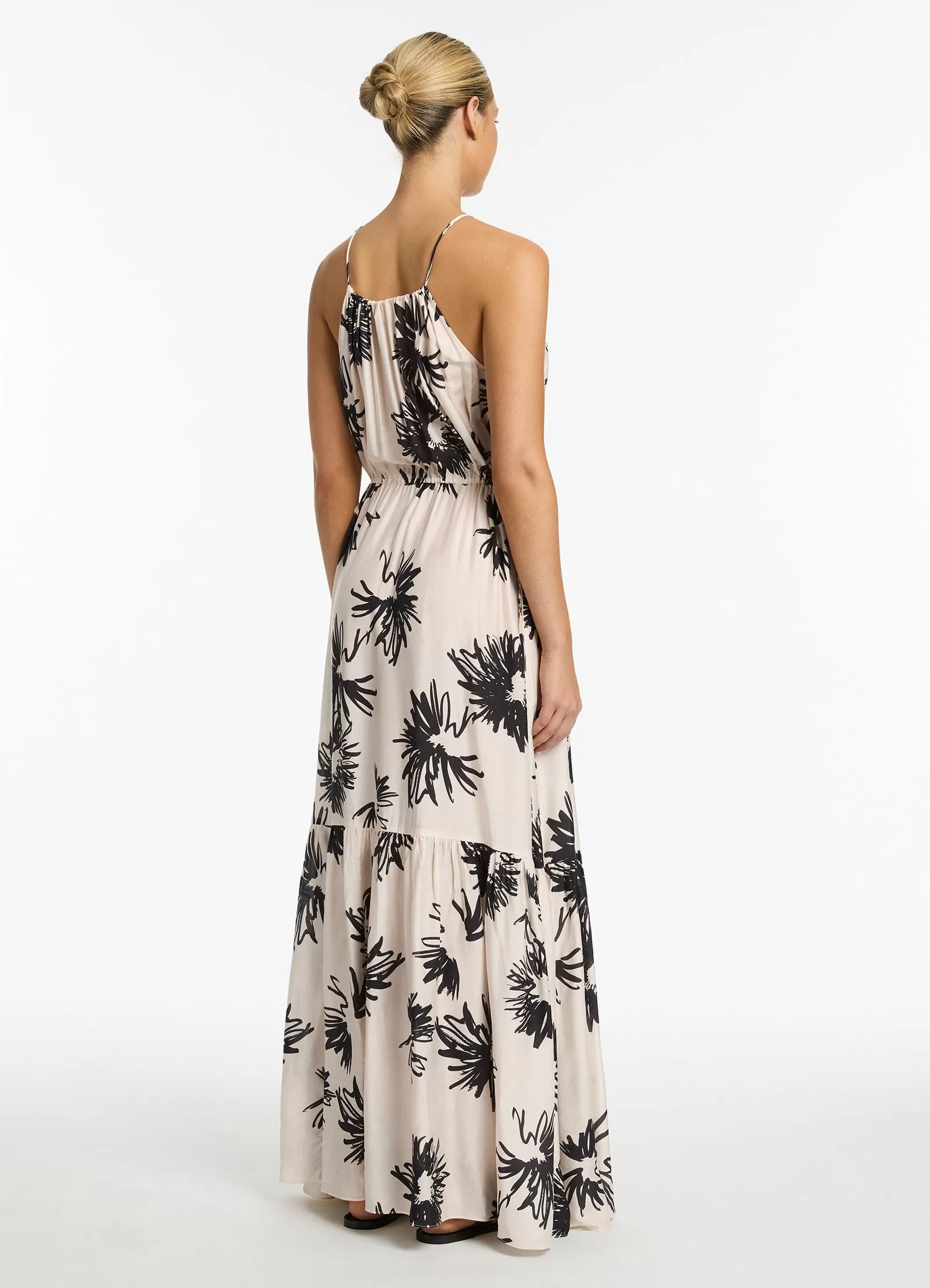 Zoa Drawcord Maxi Dress - Shell